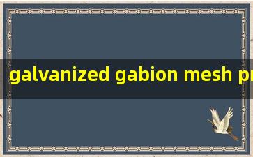  galvanized gabion mesh products